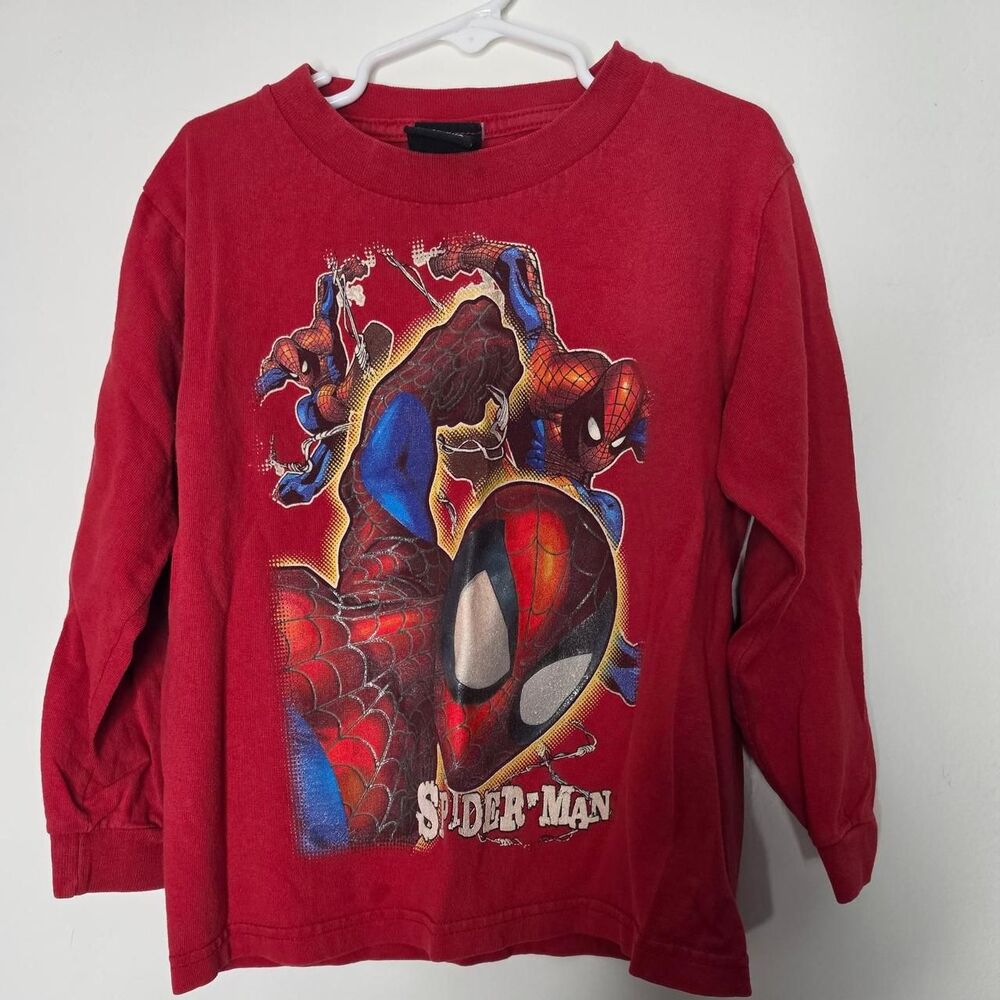 Marvel boys Red long sleeve T-shirt